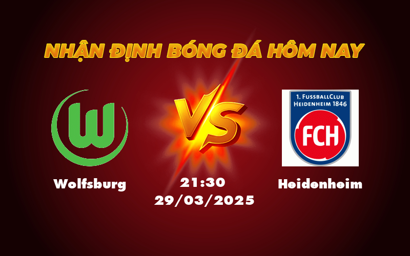 Nhận định soi kèo Wolfsburg vs Heidenheim Cơ hội bứt phá của đội chủ nhà 1 wolfsburg heidenheim 29 03 bundesliga