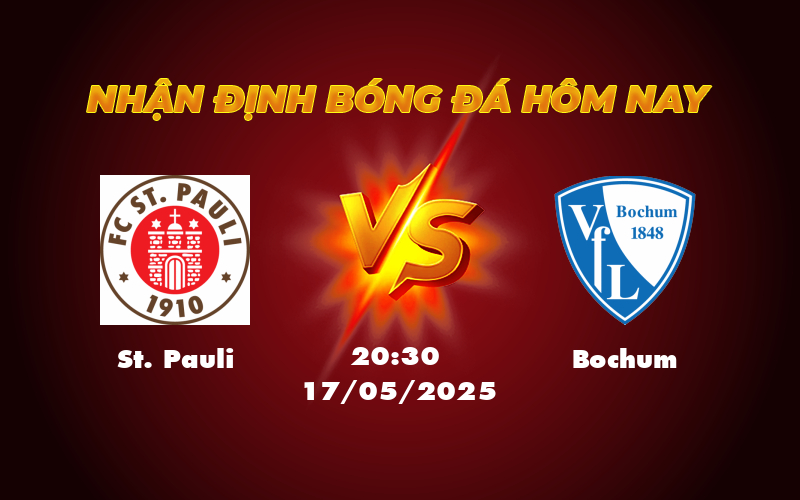 Nhận định soi kèo St Pauli vs Bochum Cuộc đụng độ vì hy vọng trụ hạng 1 st pauli bochum 17 05 bundesliga