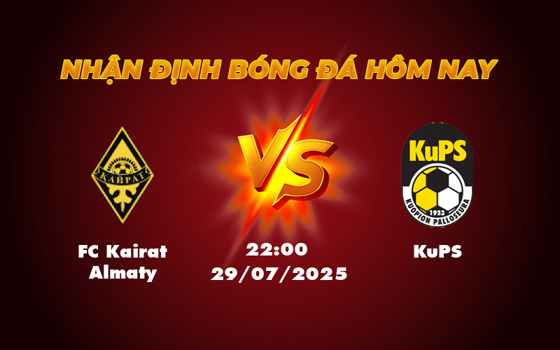 Nhận định bóng đá FC Kairat Almaty vs KuPS Cơ hội nào cho đội khách 1 fc kairat almaty kups 29 07 c1